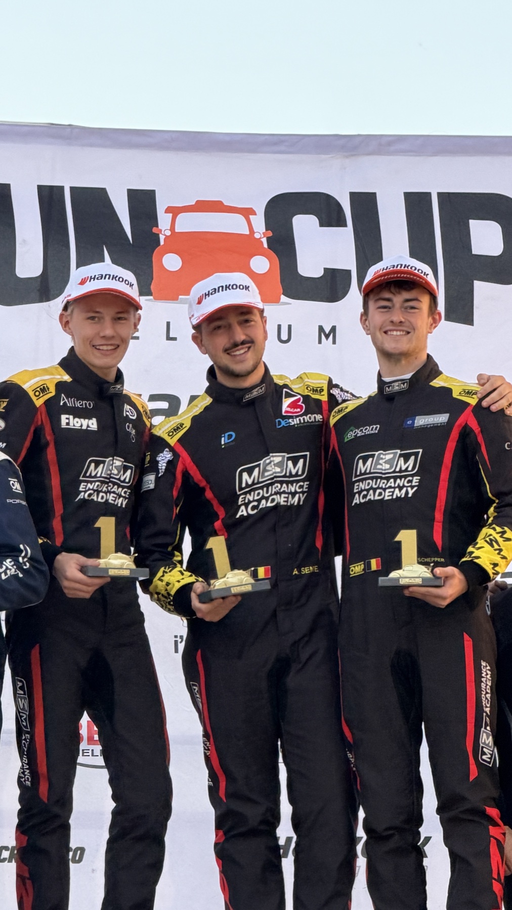 Class win podium — Zolder