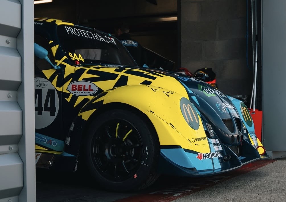 Car #544 in the garage