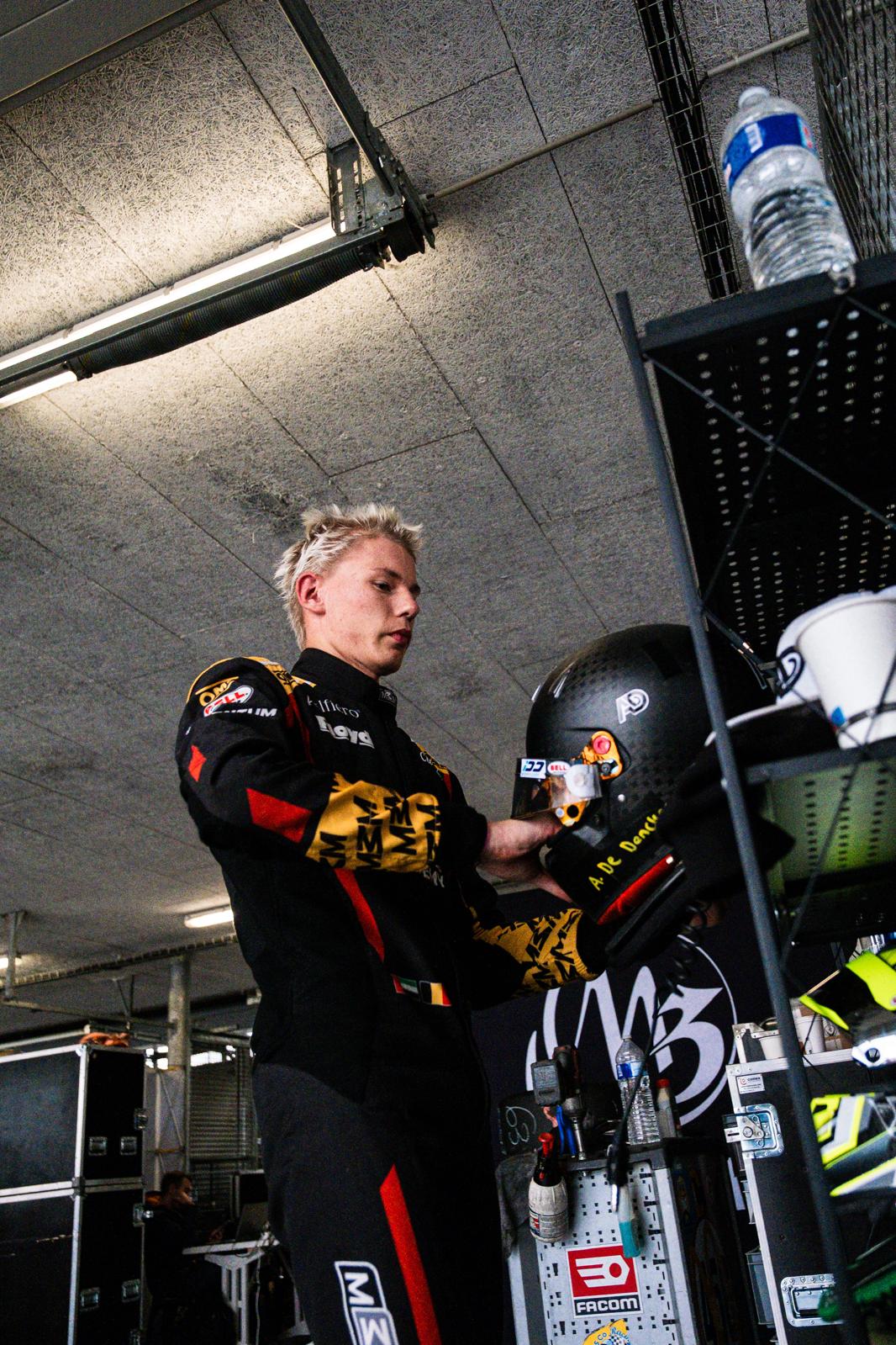 Arthur in the garage — Nogaro