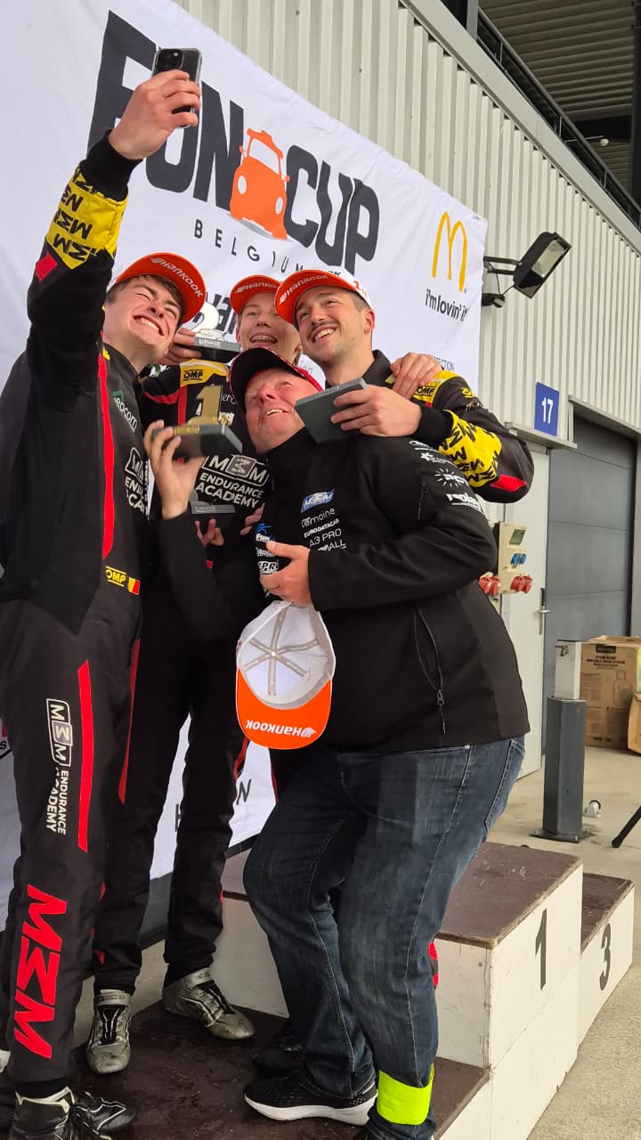 Class win selfie — Fun Cup Belgium