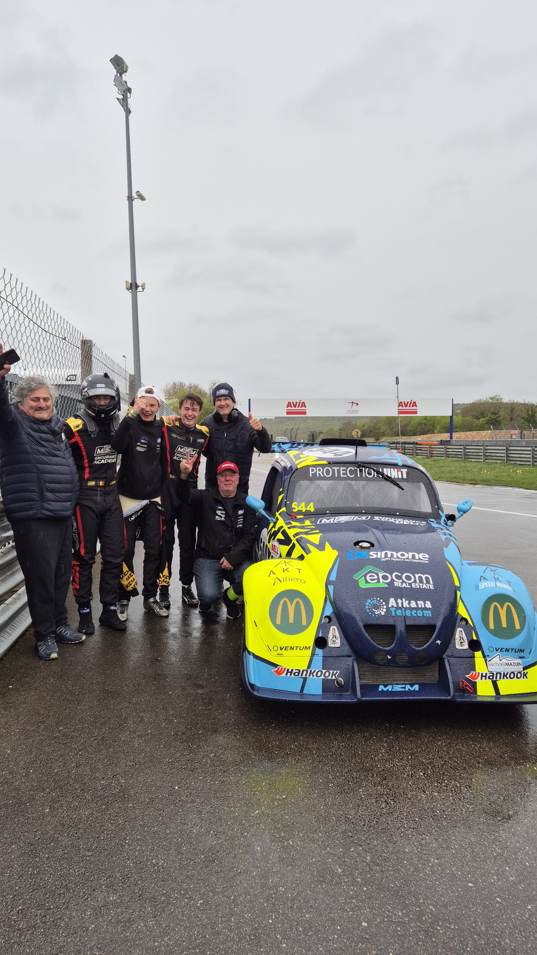 First overall podium — Dijon